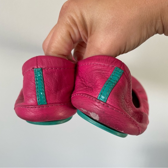 Tieks by Gavrieli Women's Fuchsia Leather Ballet Flats Size 8 - Picture 7 of 13